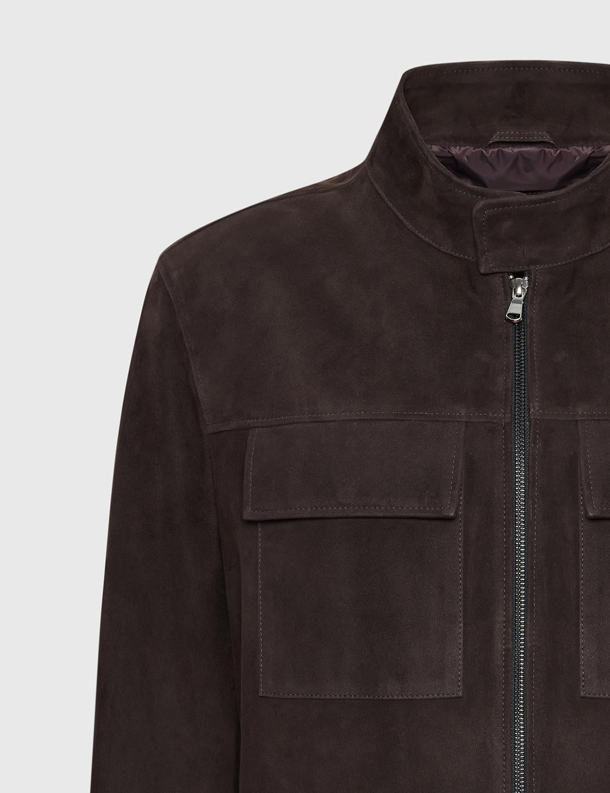 Rayn Brown Suede Leather Men's MONT