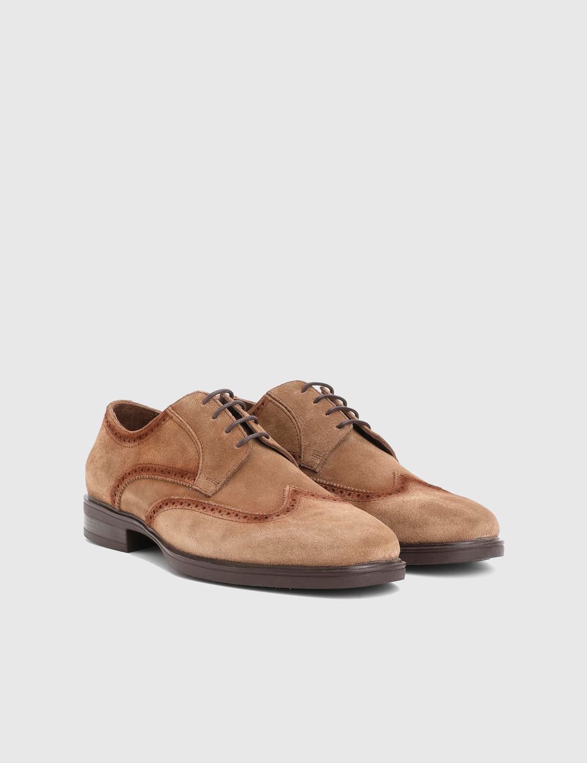 Redi Saddle Brown Suede Leather Men's Classic Shoe