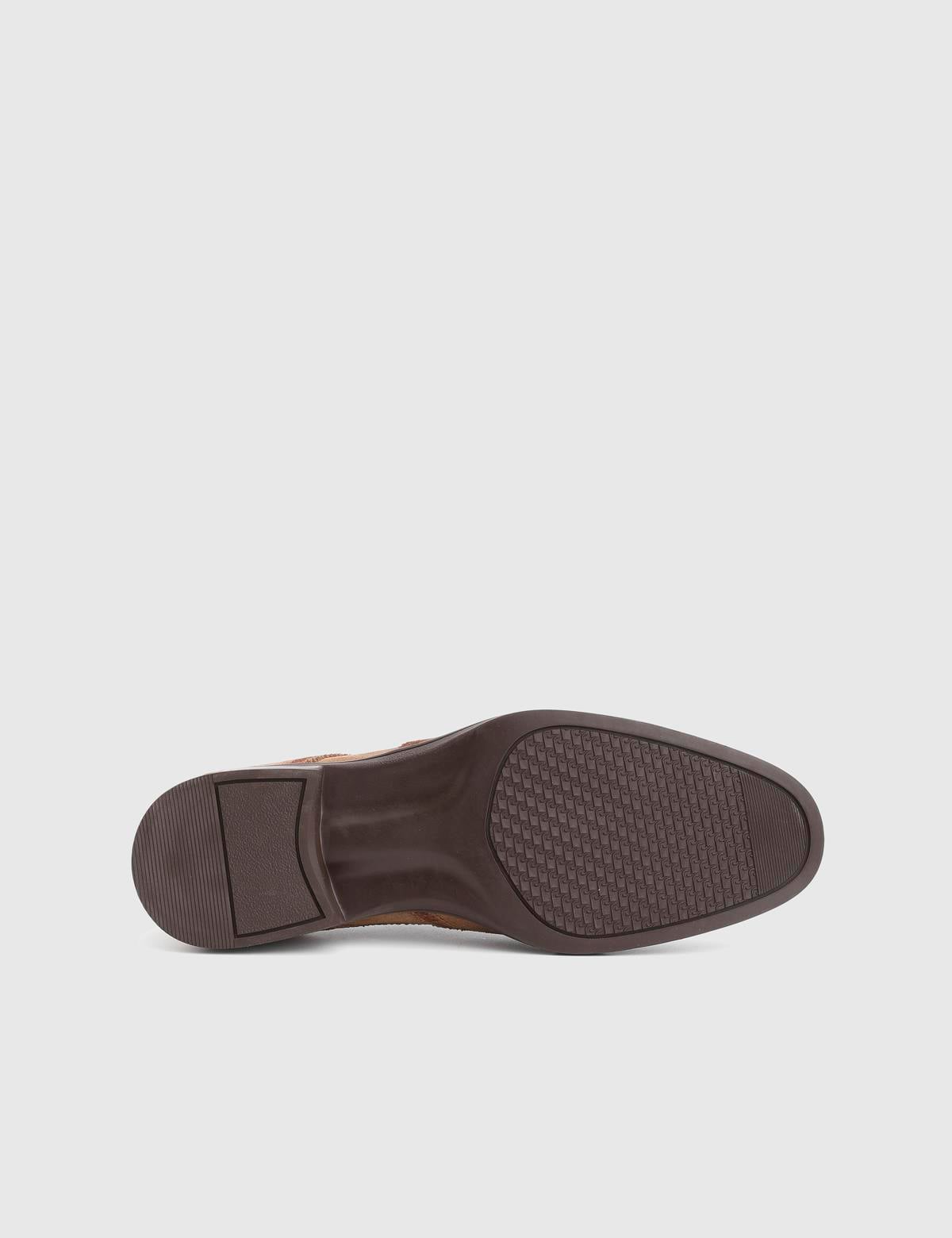 Redi Saddle Brown Suede Leather Men's Classic Shoe