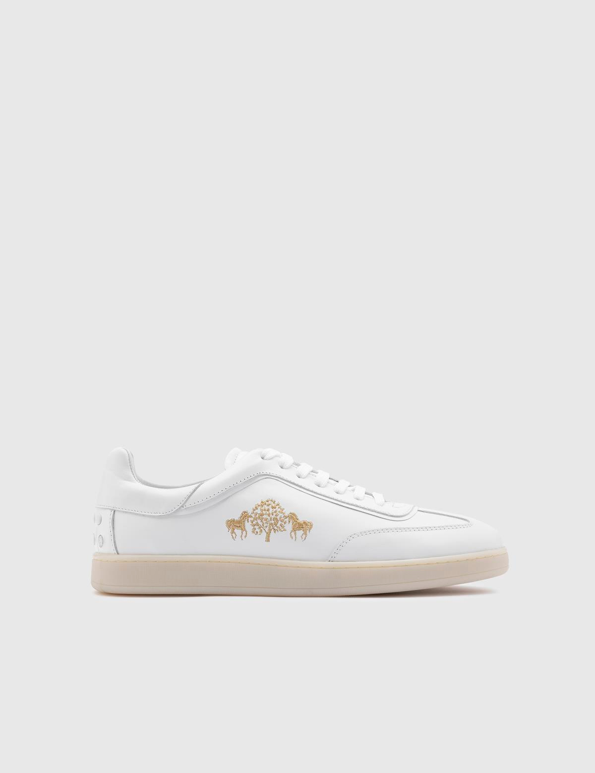 Renato White Leather Men's Sneaker