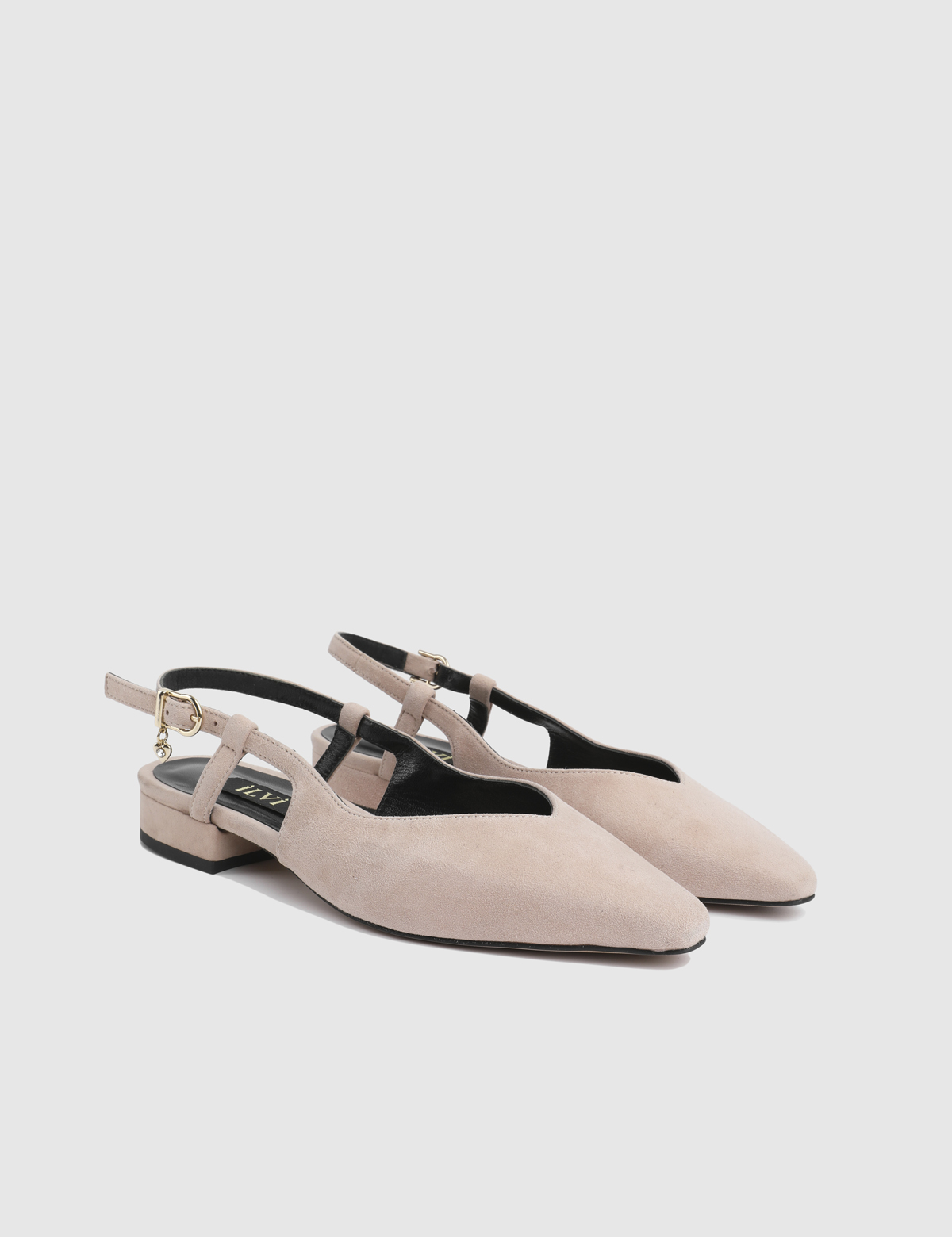 Rhine Powder Pink Leather Women's Sandal
