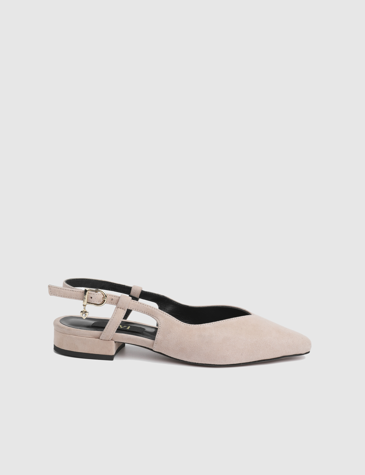 Rhine Powder Pink Leather Women's Sandal