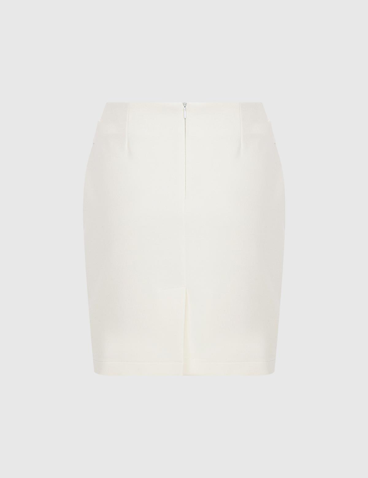 Rıdder White Women's Skirt