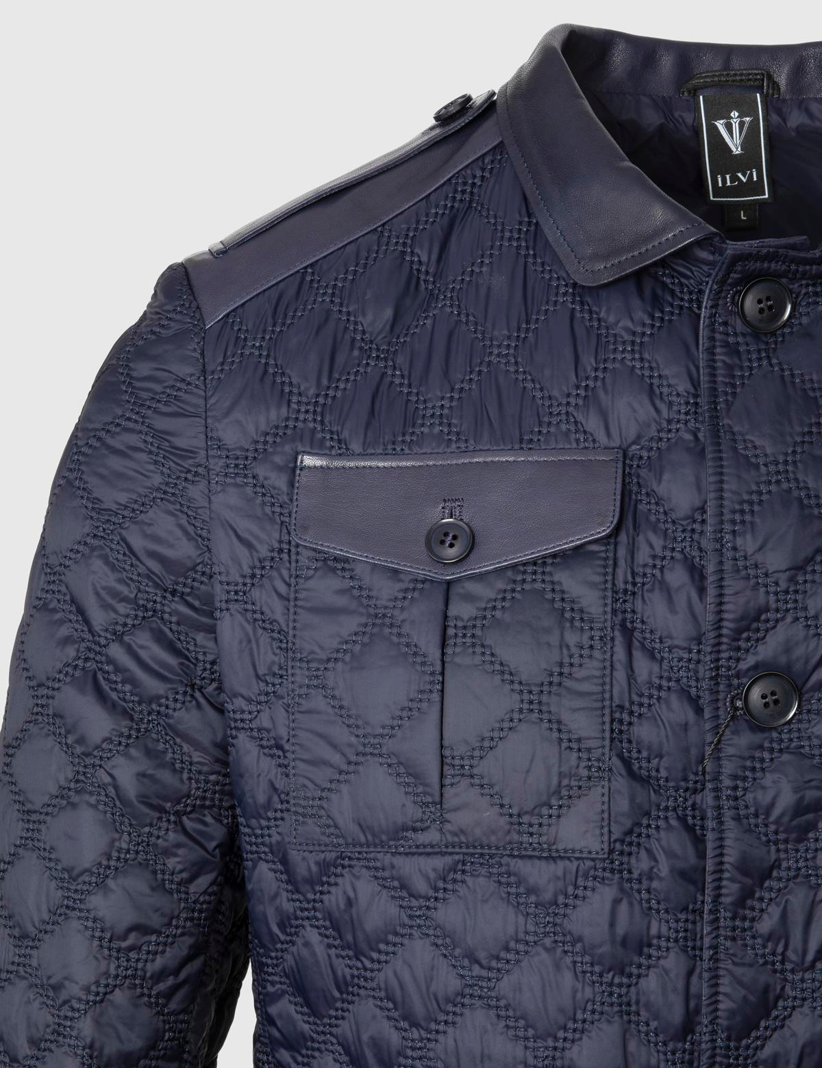 Rivne Navy Blue Men's Bomber Jacket