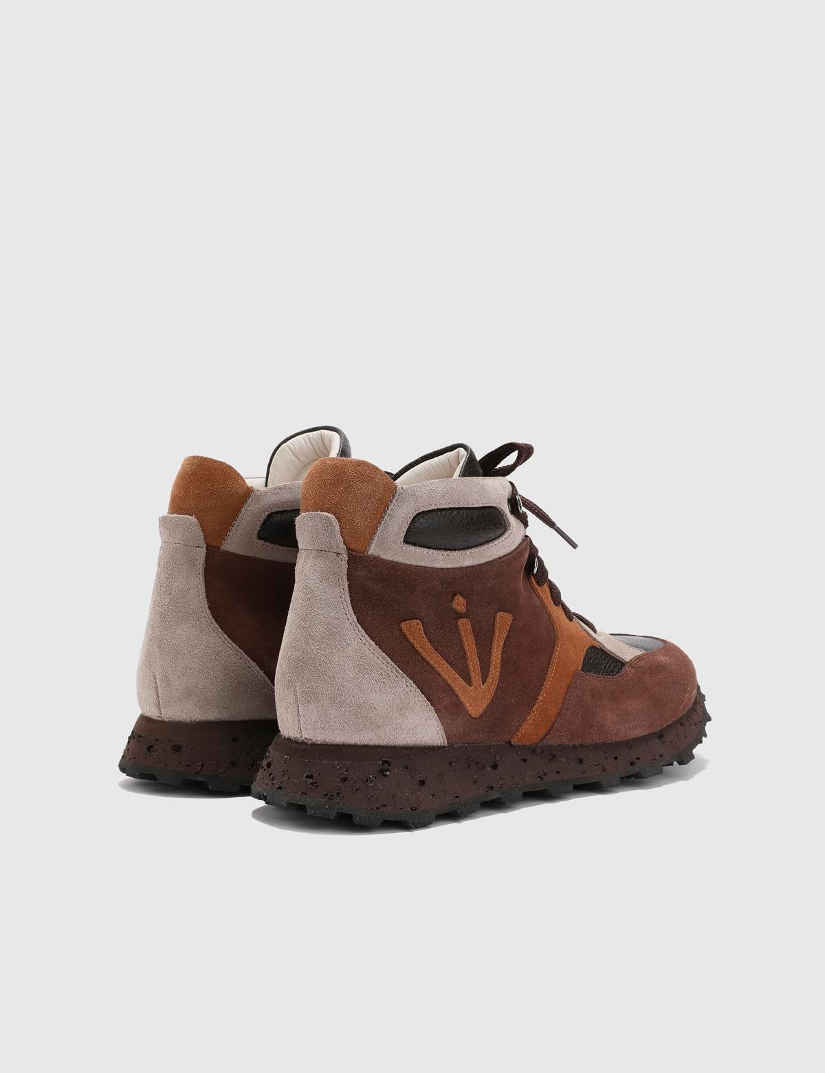 Riyad Brown Leather Men's Boot