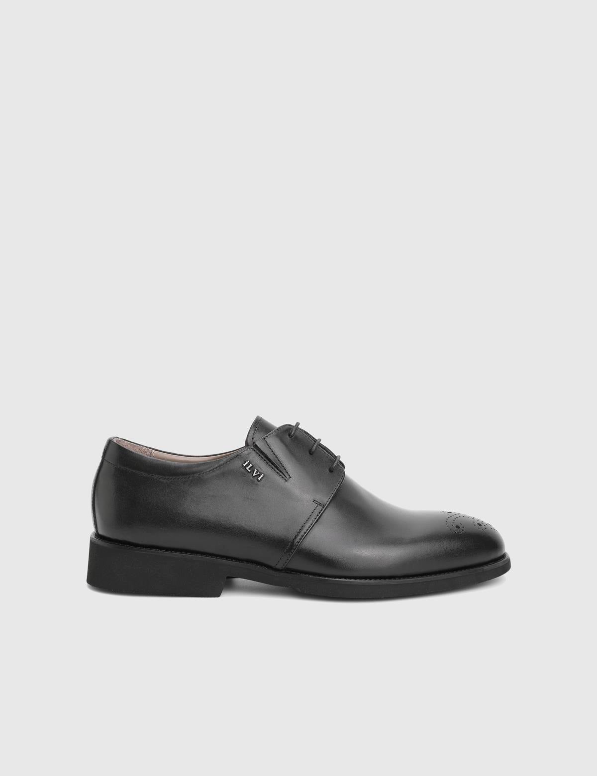 Rodrigo Black Leather Men's Classic Shoe