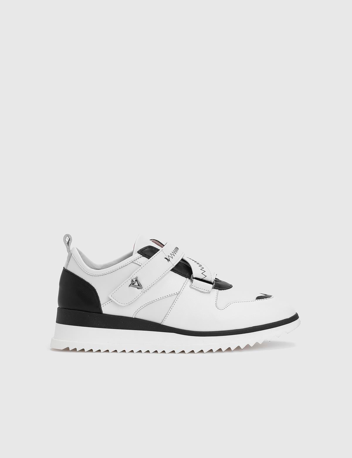 Rogka White Leather Women's Sneaker