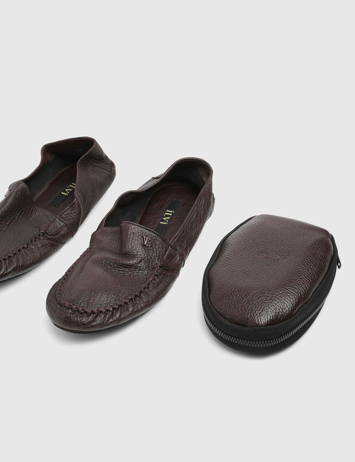 Romano Brown Floater Leather Men's House Shoe