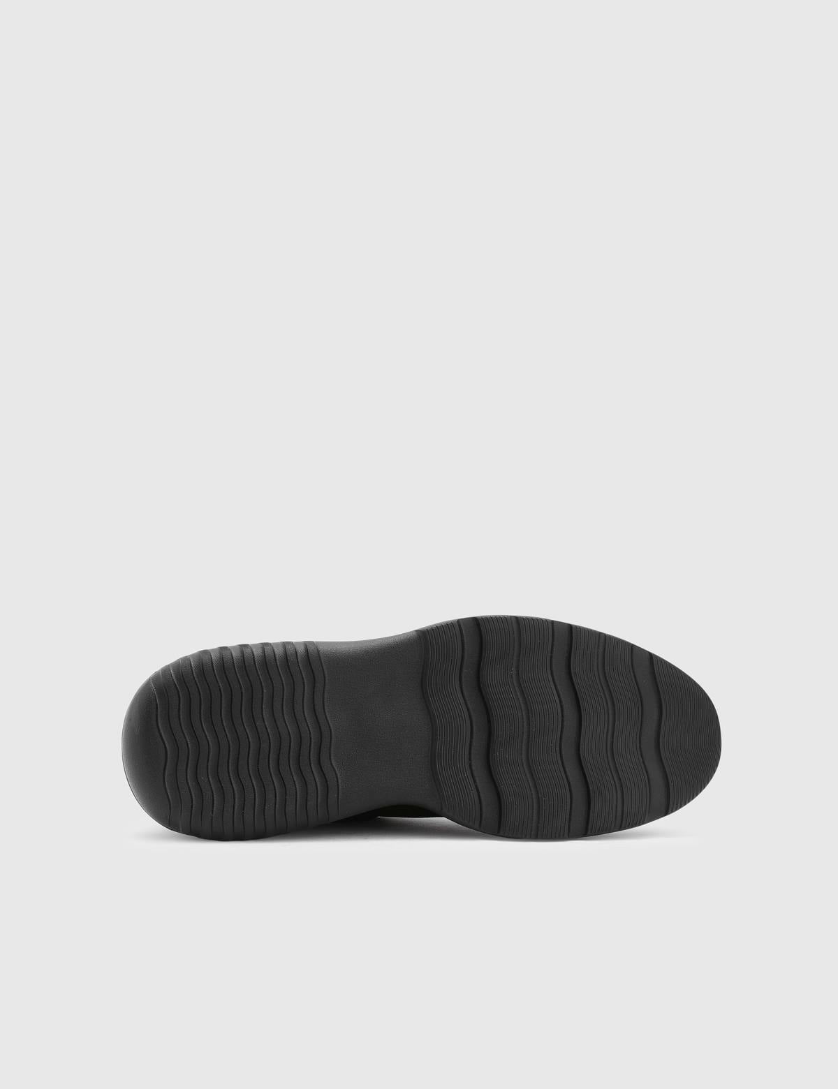 Sadio Black Suede Leather Men's Oxford