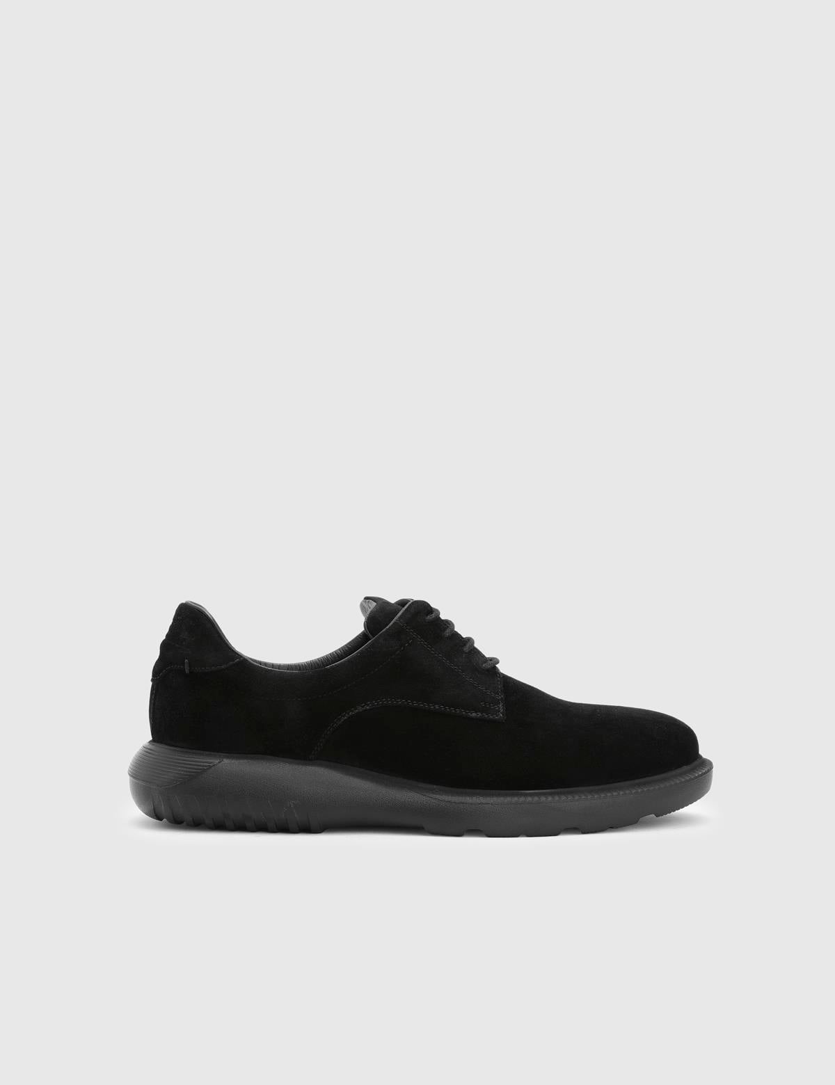 Sadio Black Suede Leather Men's Oxford