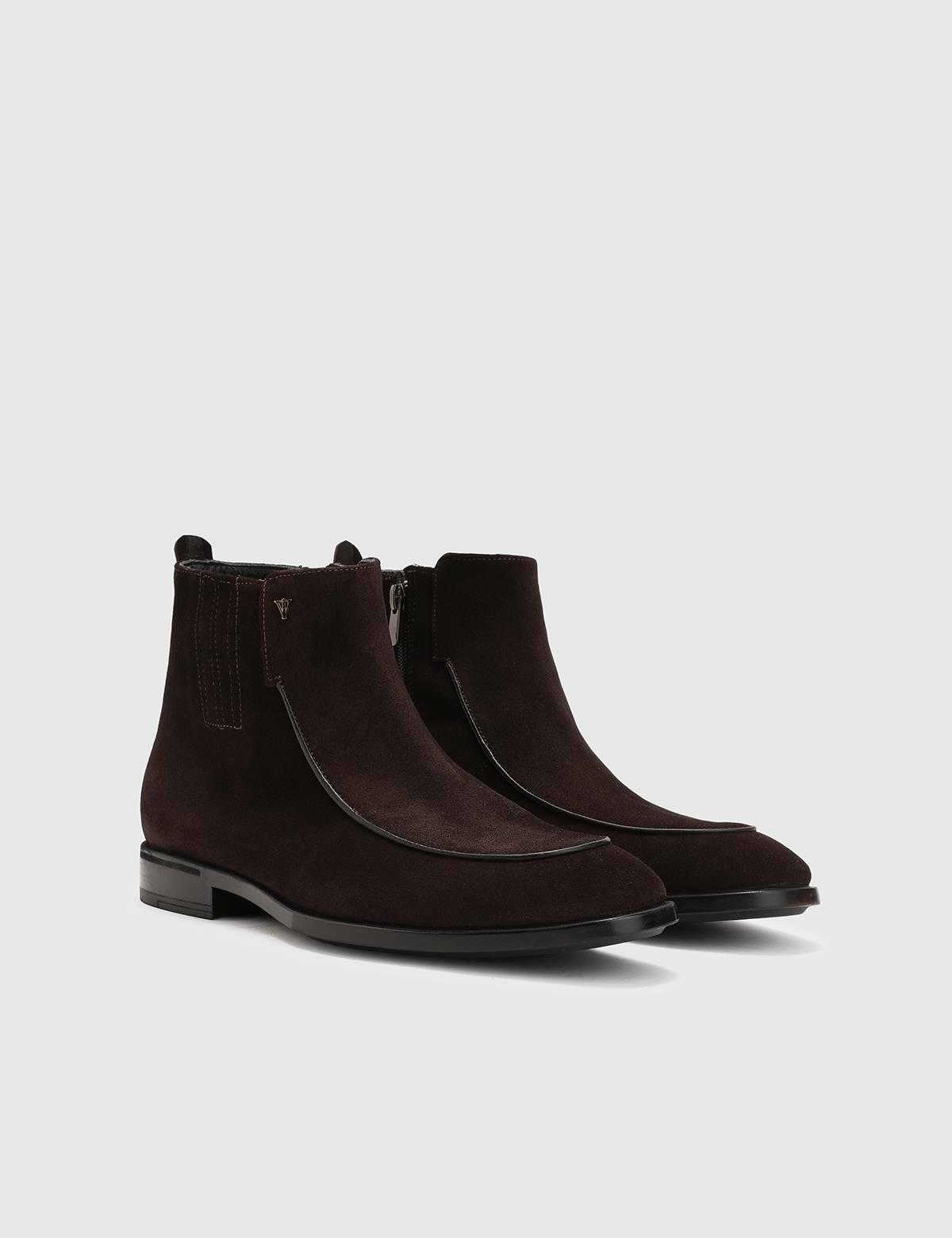 Sancho Brown Suede Leather Men's Boot