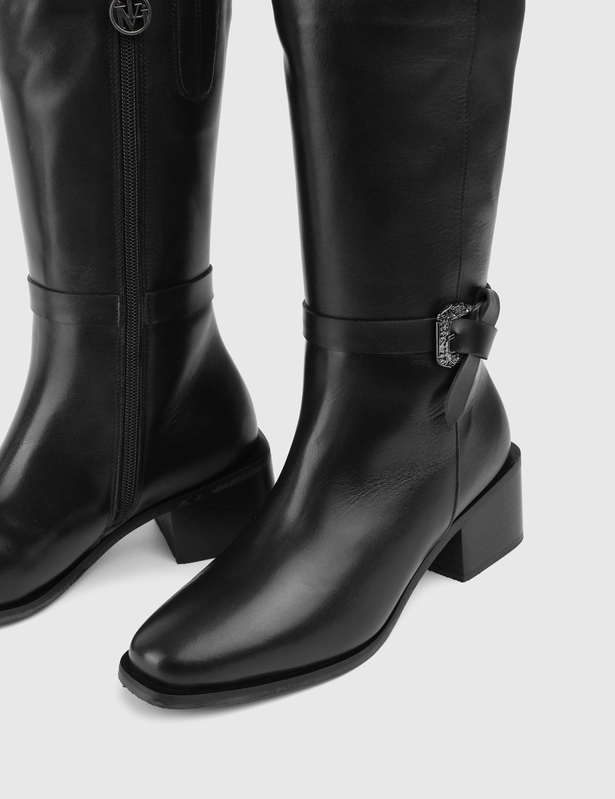 Silene Black Leather Women's Boot