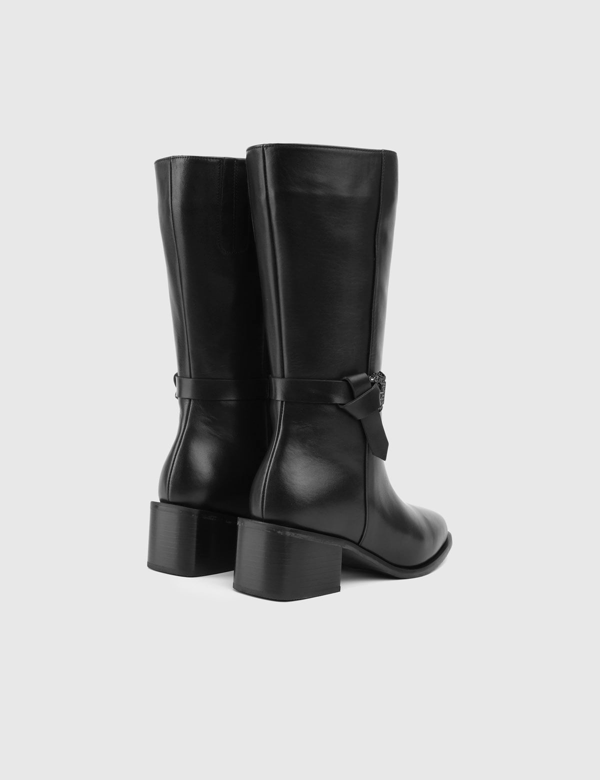 Silene Black Leather Women's Boot