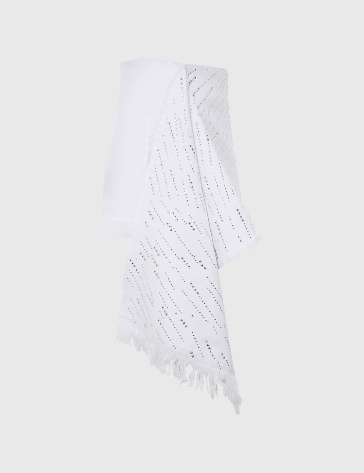 Silenzio White Women's Denim Skirt