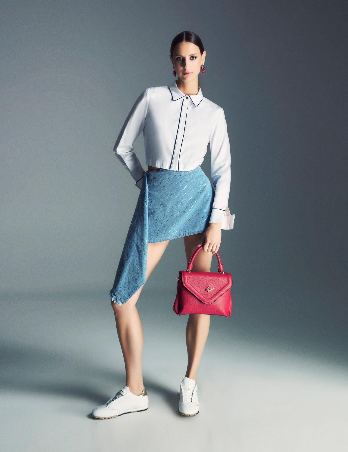 Silenzio Blue Women's Denim Skirt
