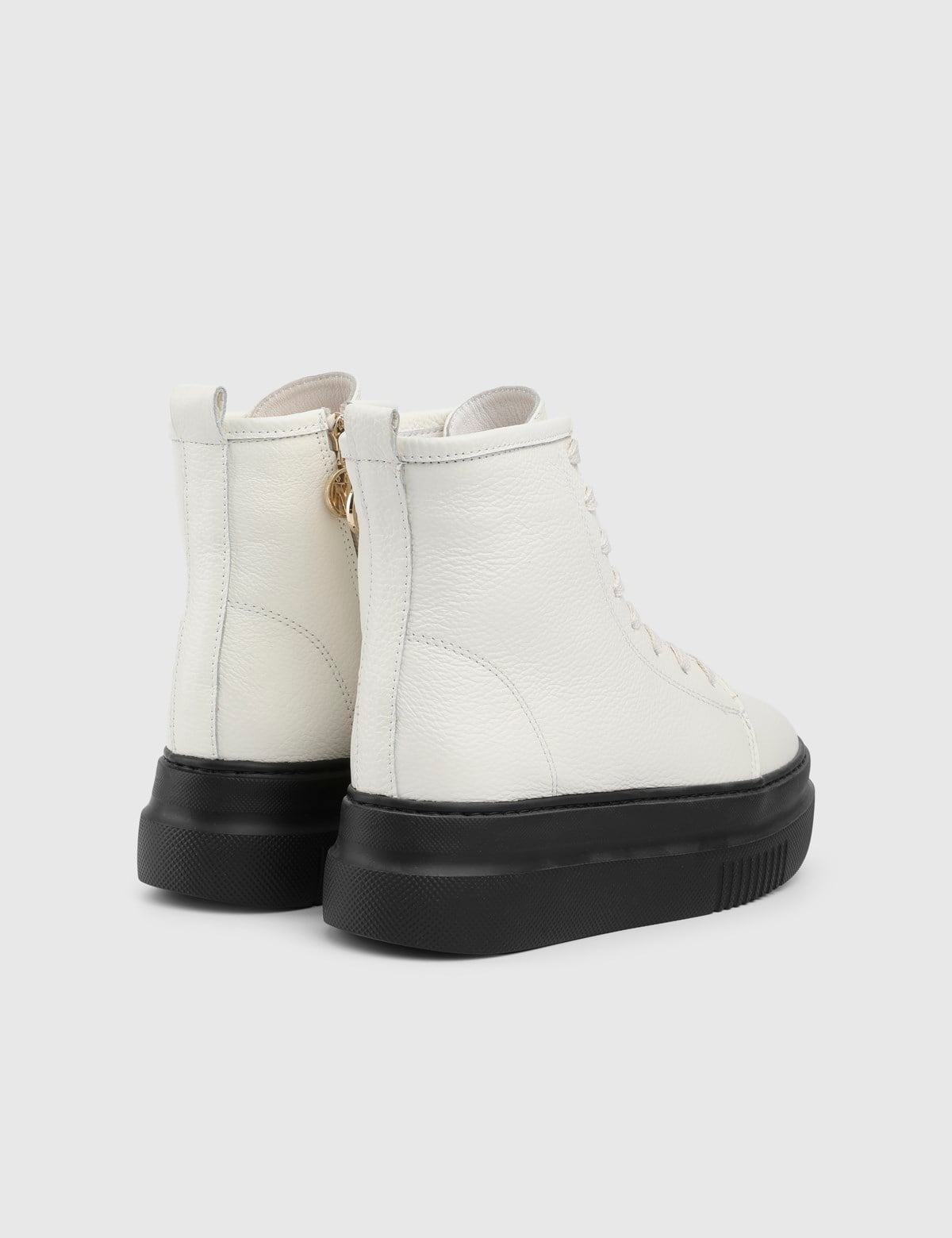 Silev Cream Leather Women's Boot