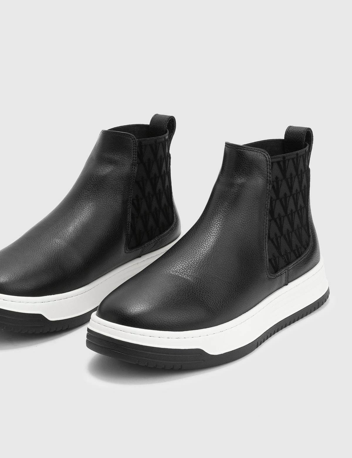 Stew Black Leather Women's Boot