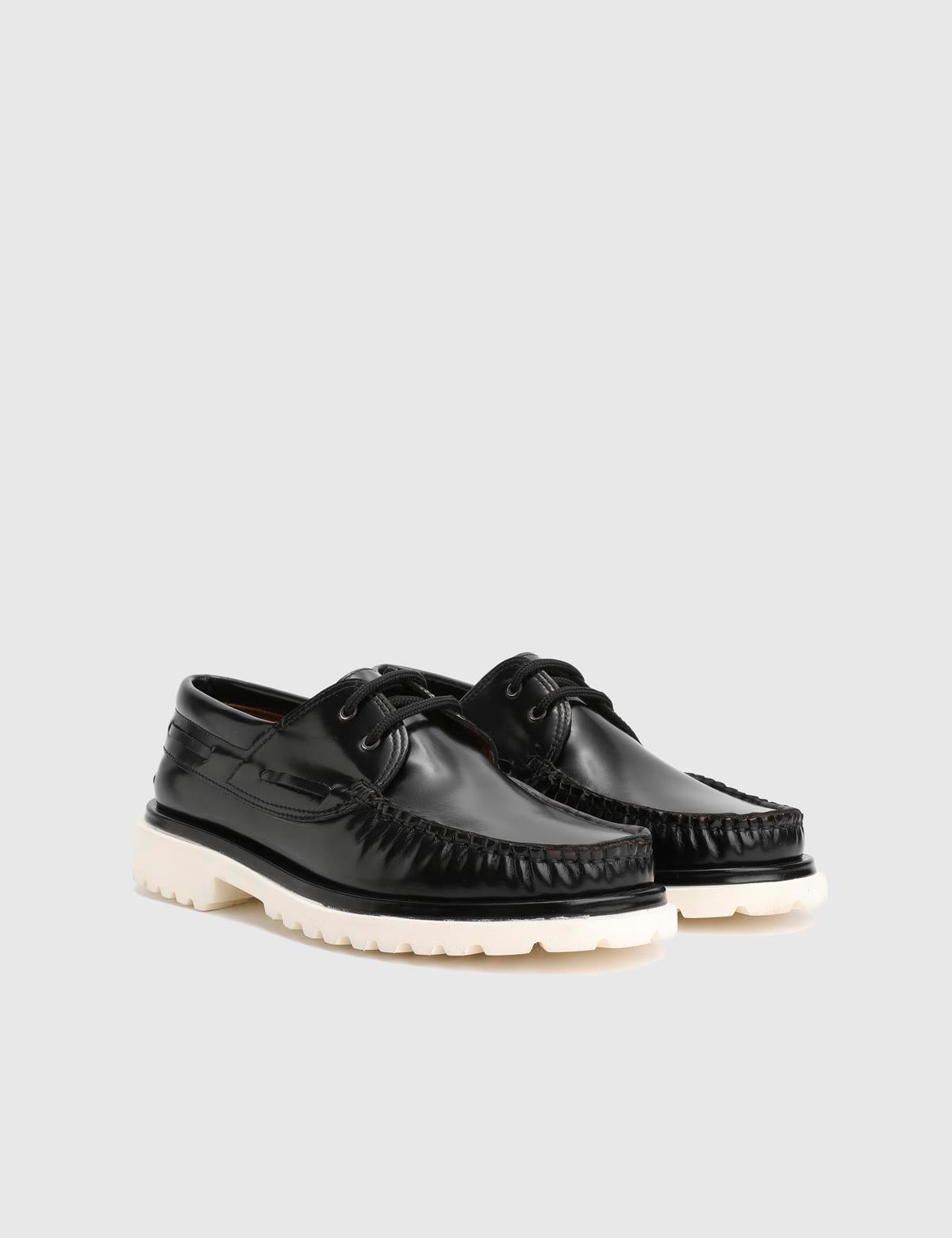 Steyr Black Florentic Leather Men's Oxford