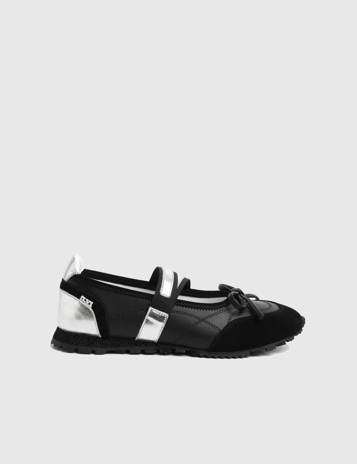Suen Black Suede Leather Women's Sneaker