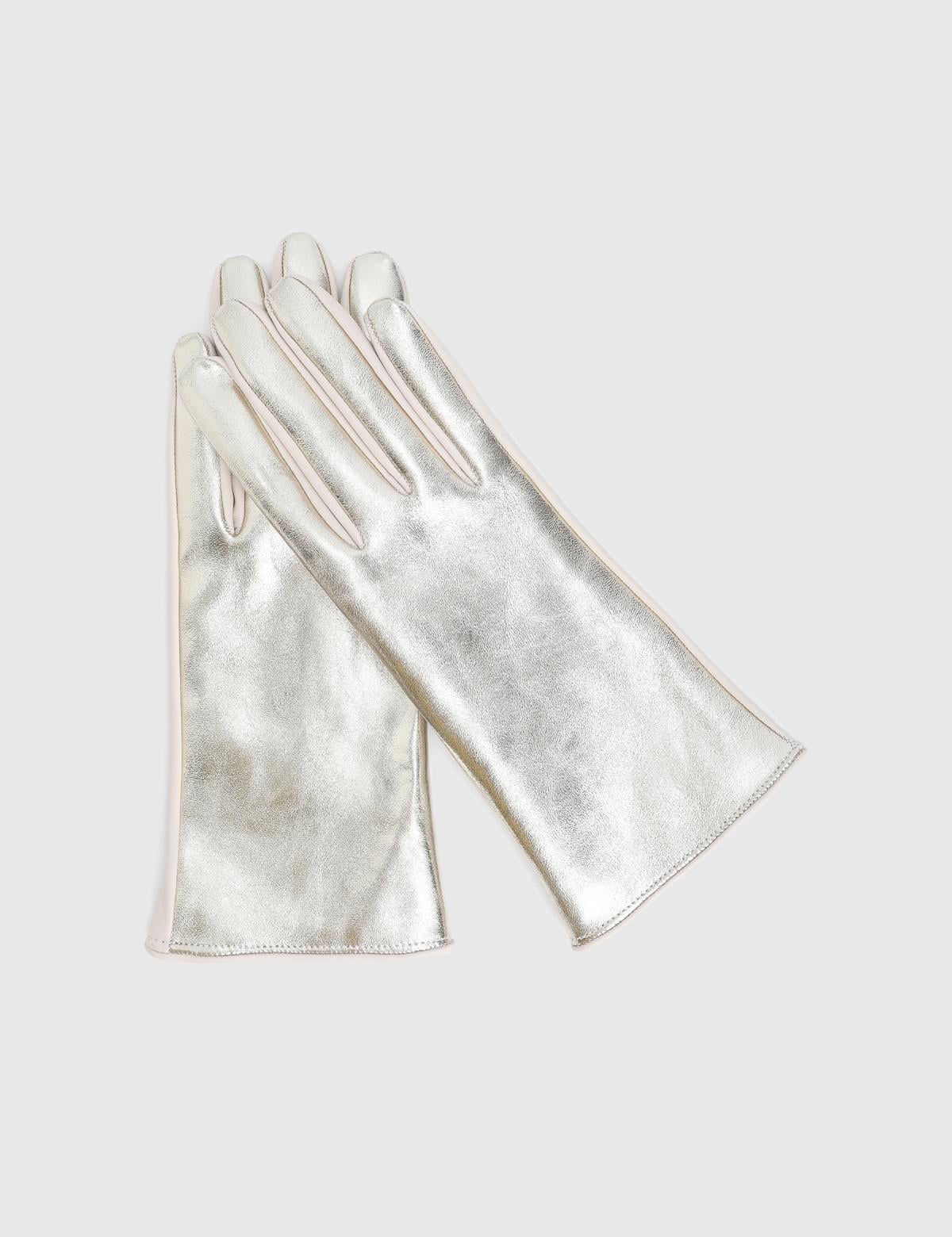 Swanson Gold-Cream Women's Leather Gloves