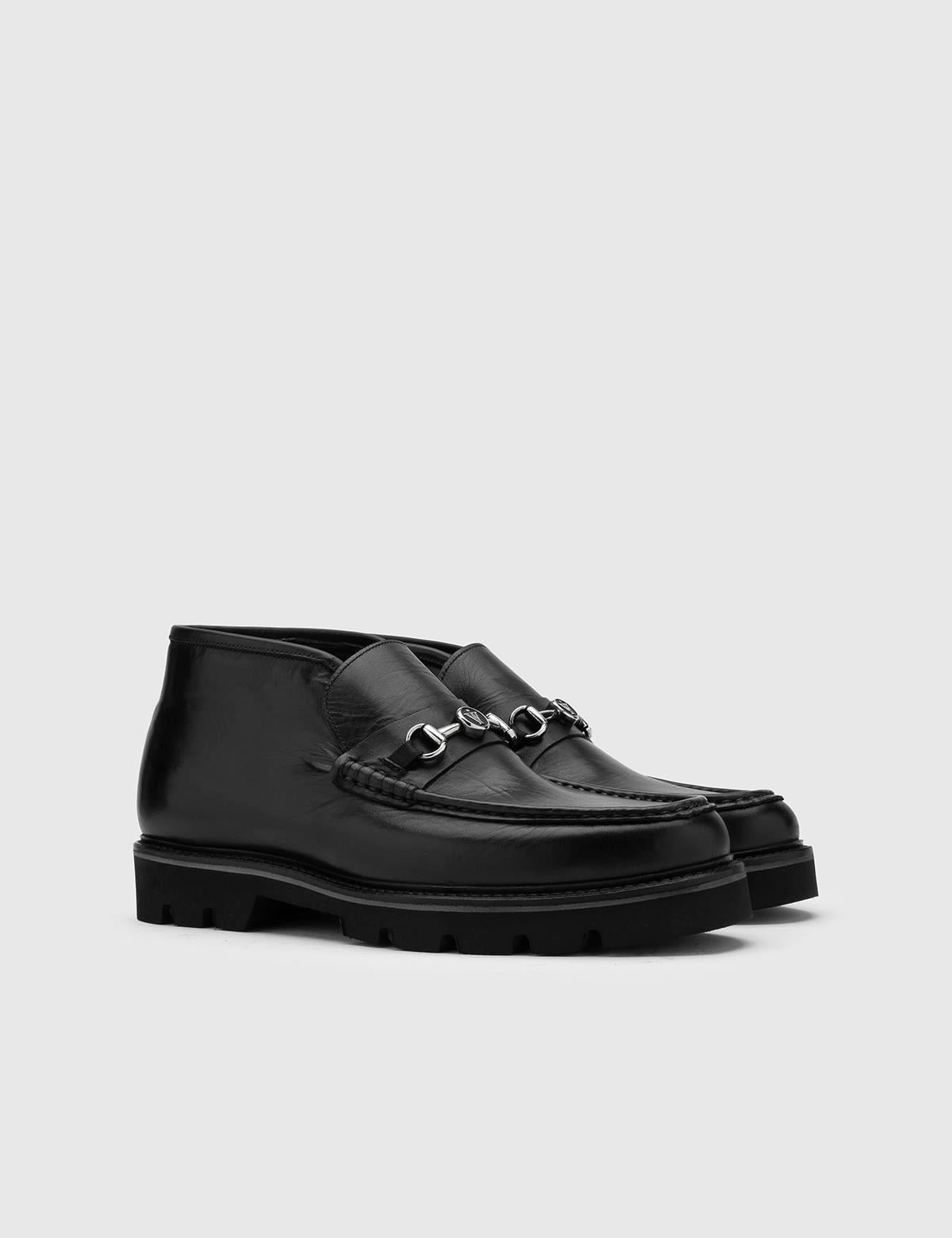 Tapio Black Leather Men's Boot