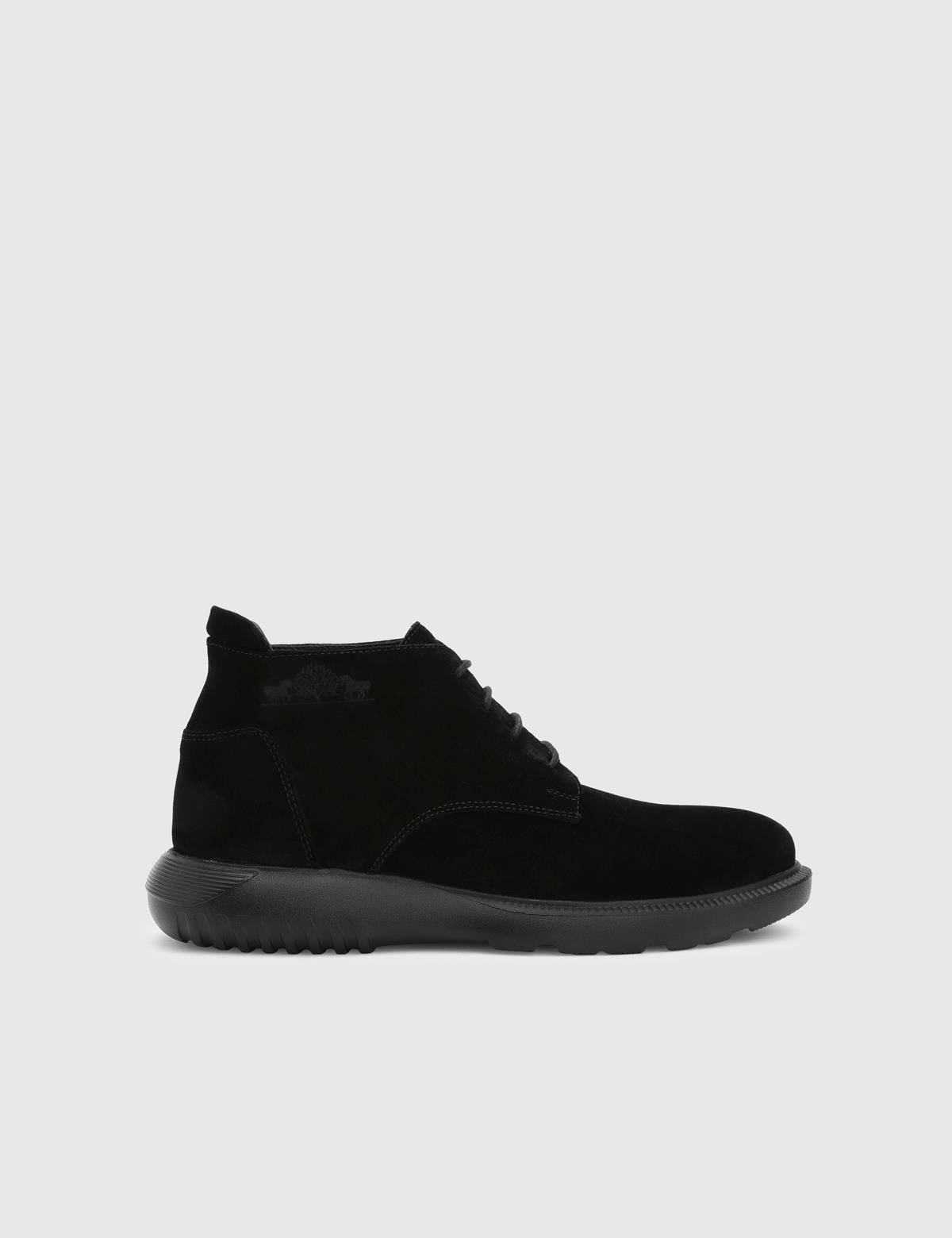 Trent Black Suede Leather Men's Boot