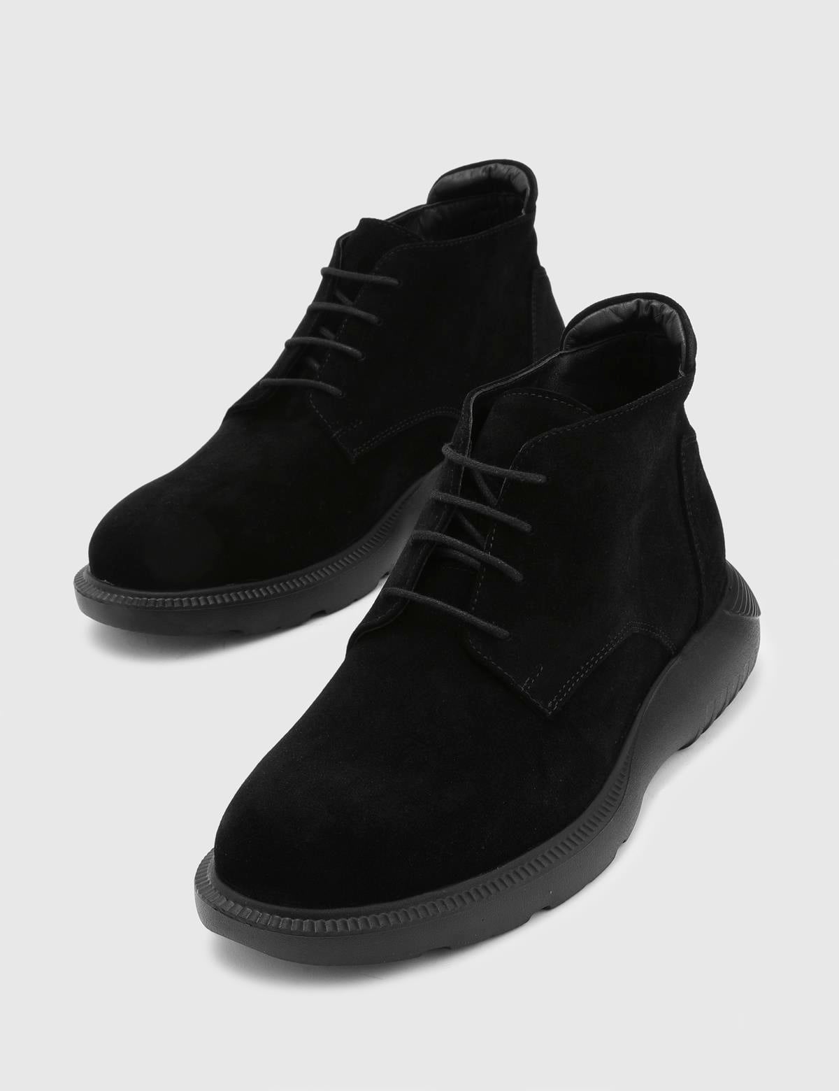 Trent Black Suede Leather Men's Boot