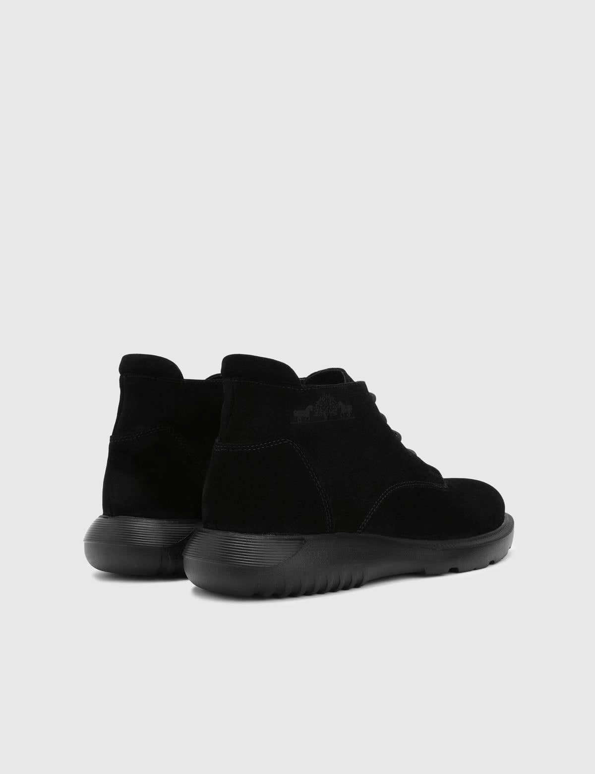 Trent Black Suede Leather Men's Boot