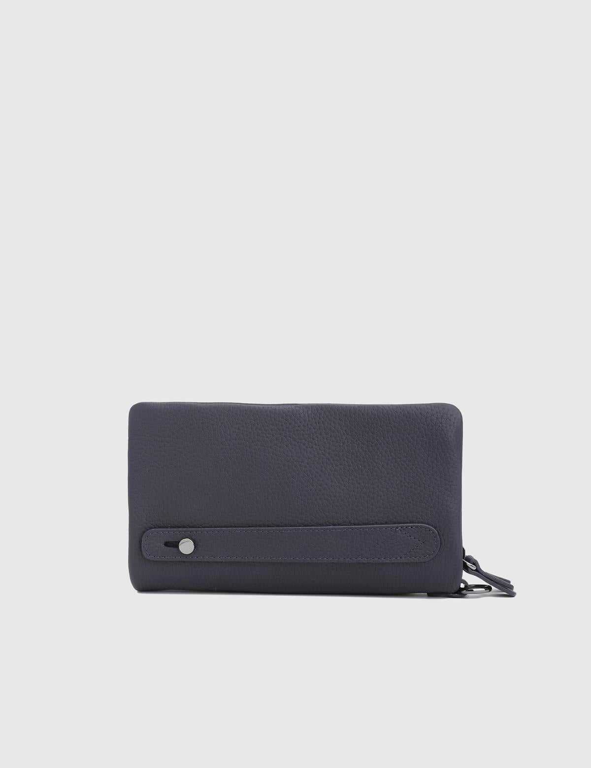 Trujilo Navy Blue Floater Leather Men's Handbag