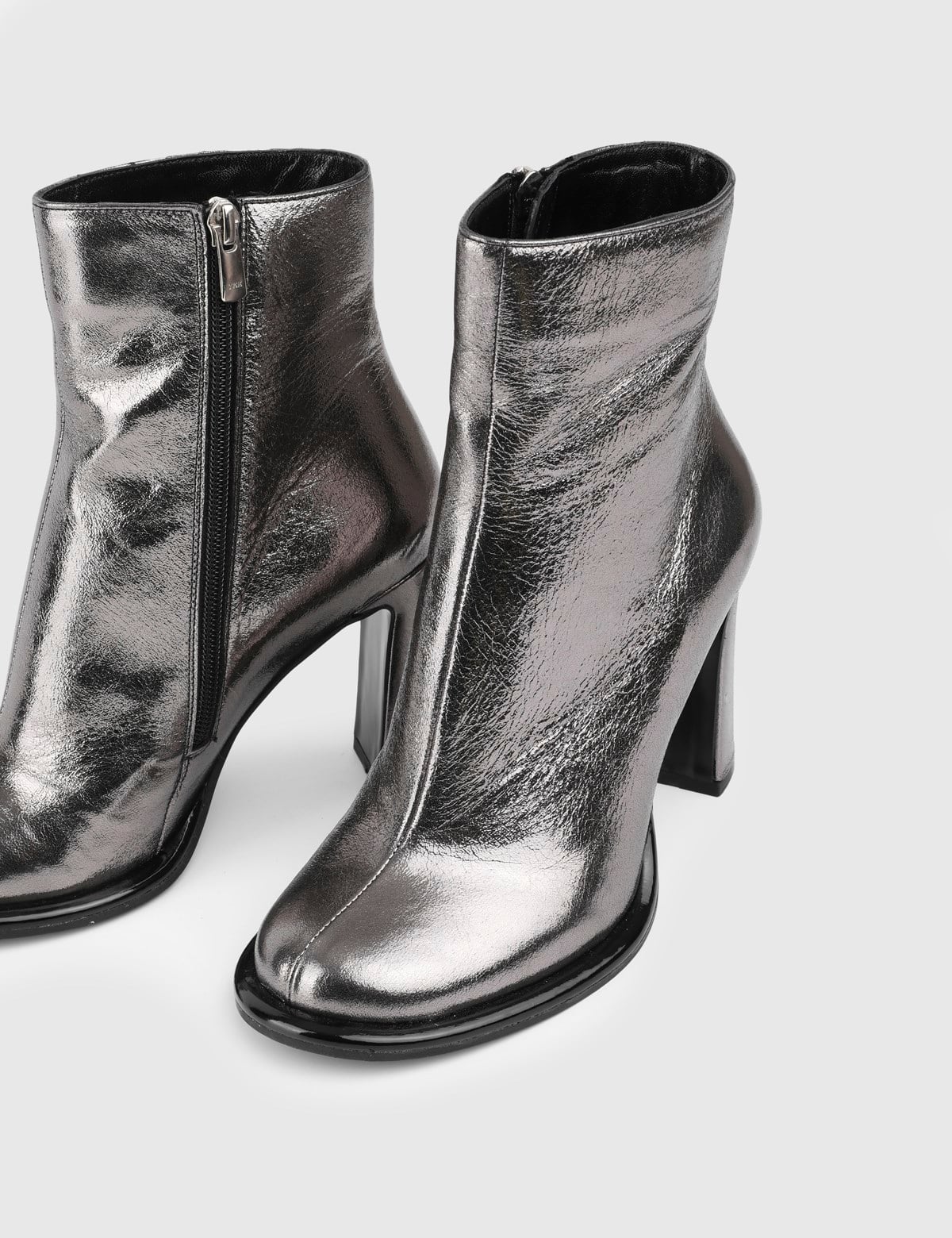 Tyra Anthracite Leather Women's Boot