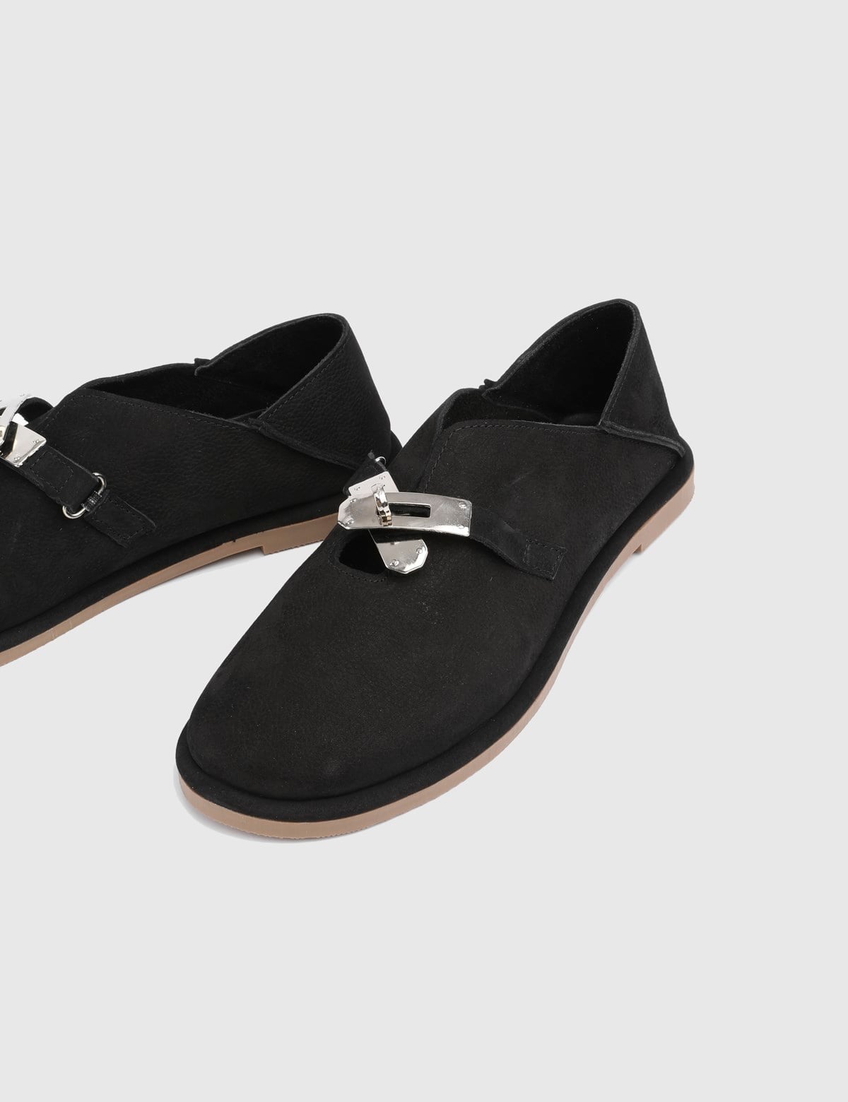 Ulven Black Suede Leather Women's Loafer