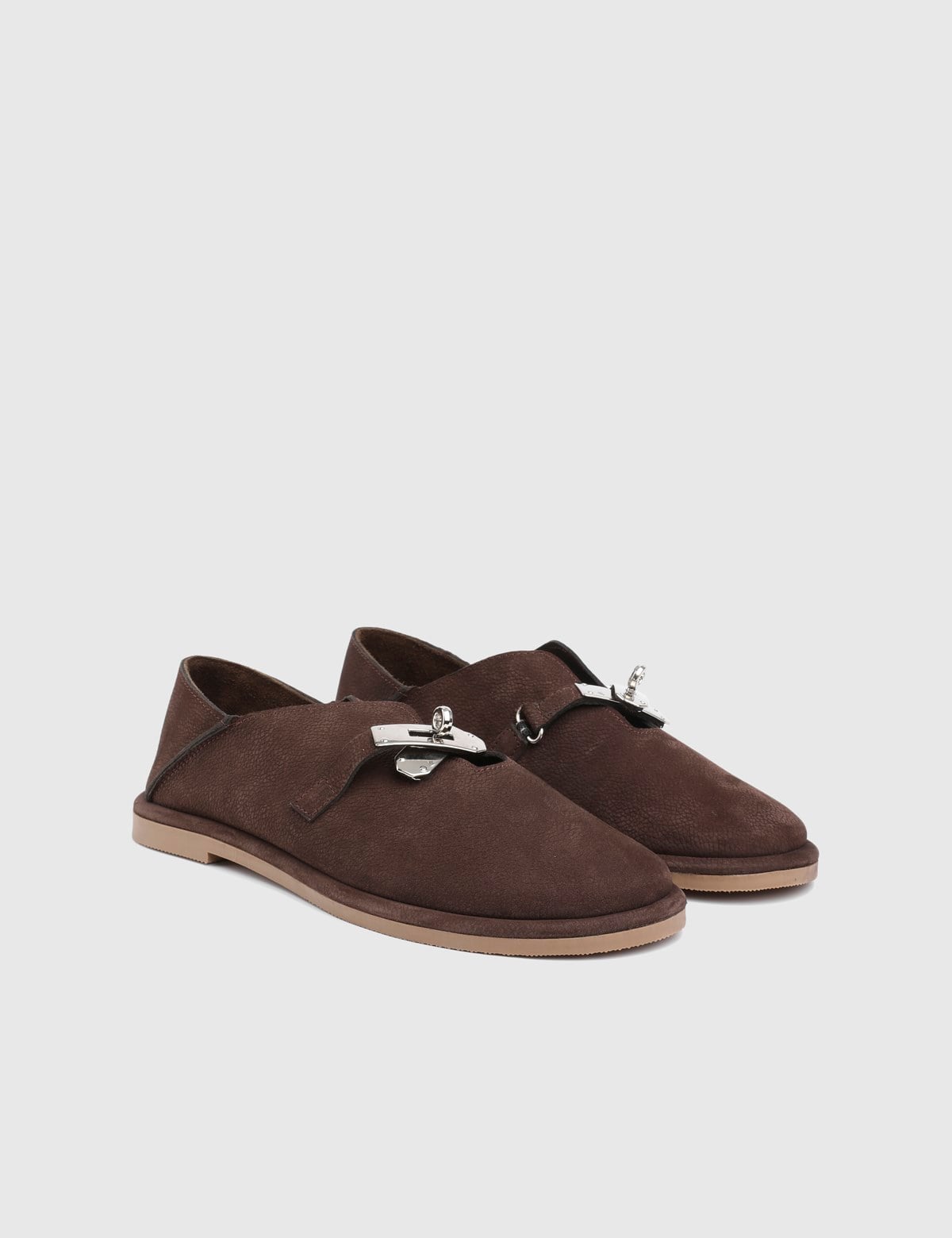 Ulven Brown Suede Leather Women's Loafer
