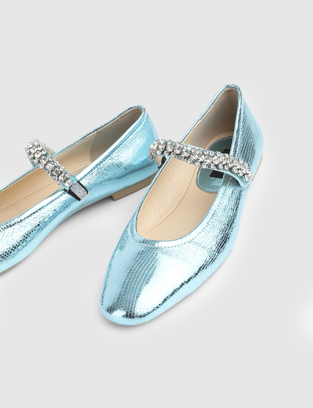 Umbra Green Leather Women's Ballerina