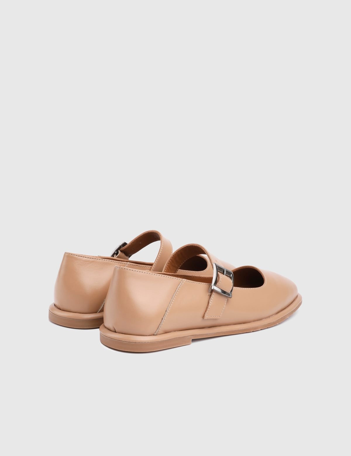 Umira Camel Leather Women's Ballerina