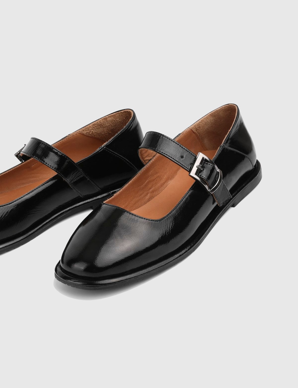 Umira Black Patent Leather Women's Ballerina