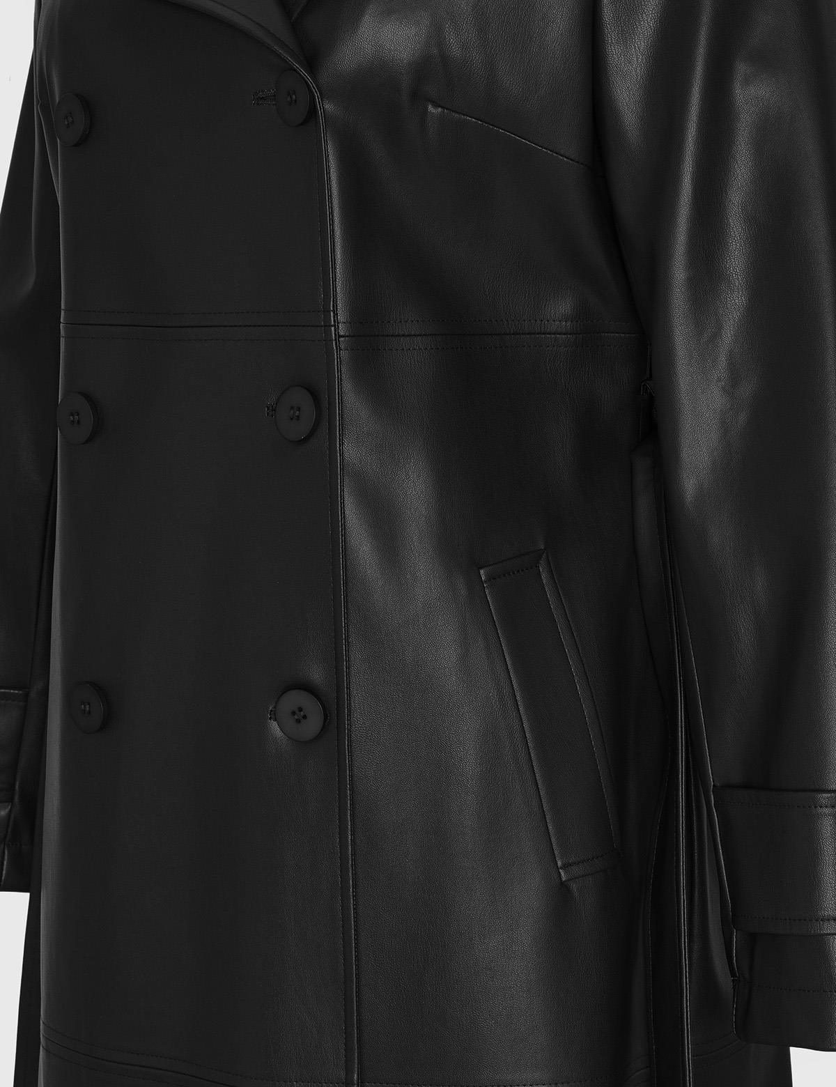 Vania Black Women's Trench Coat