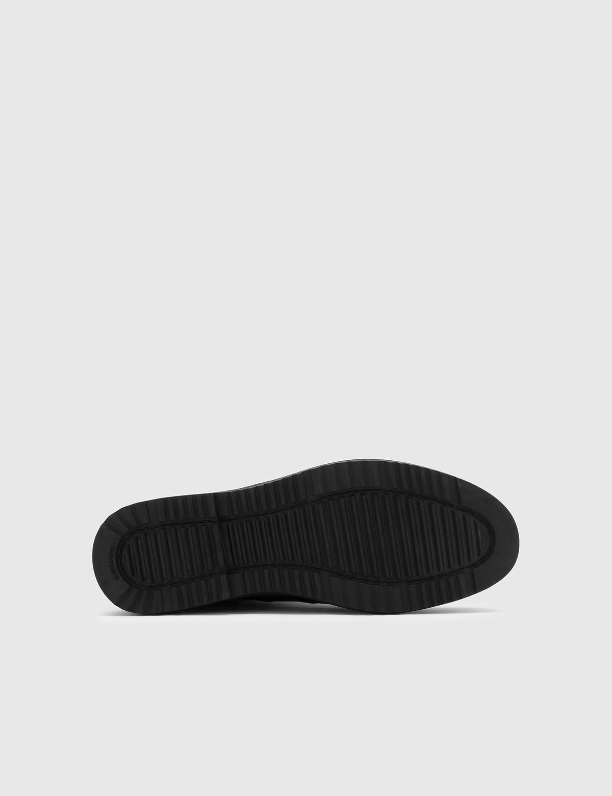 Veikko Black Floater Leather Men's Boot