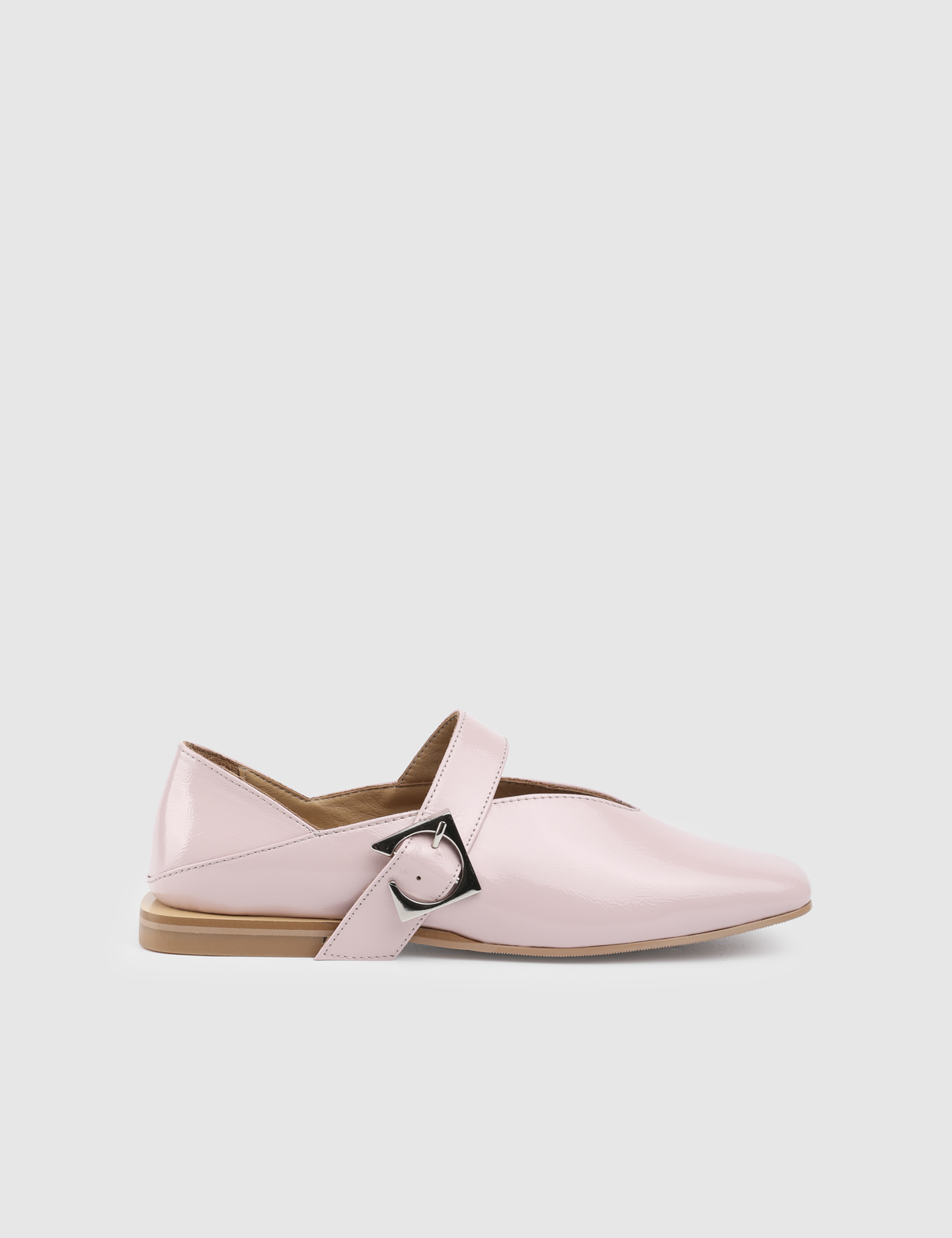 Vekda Pink Patent Leather Women's Loafer