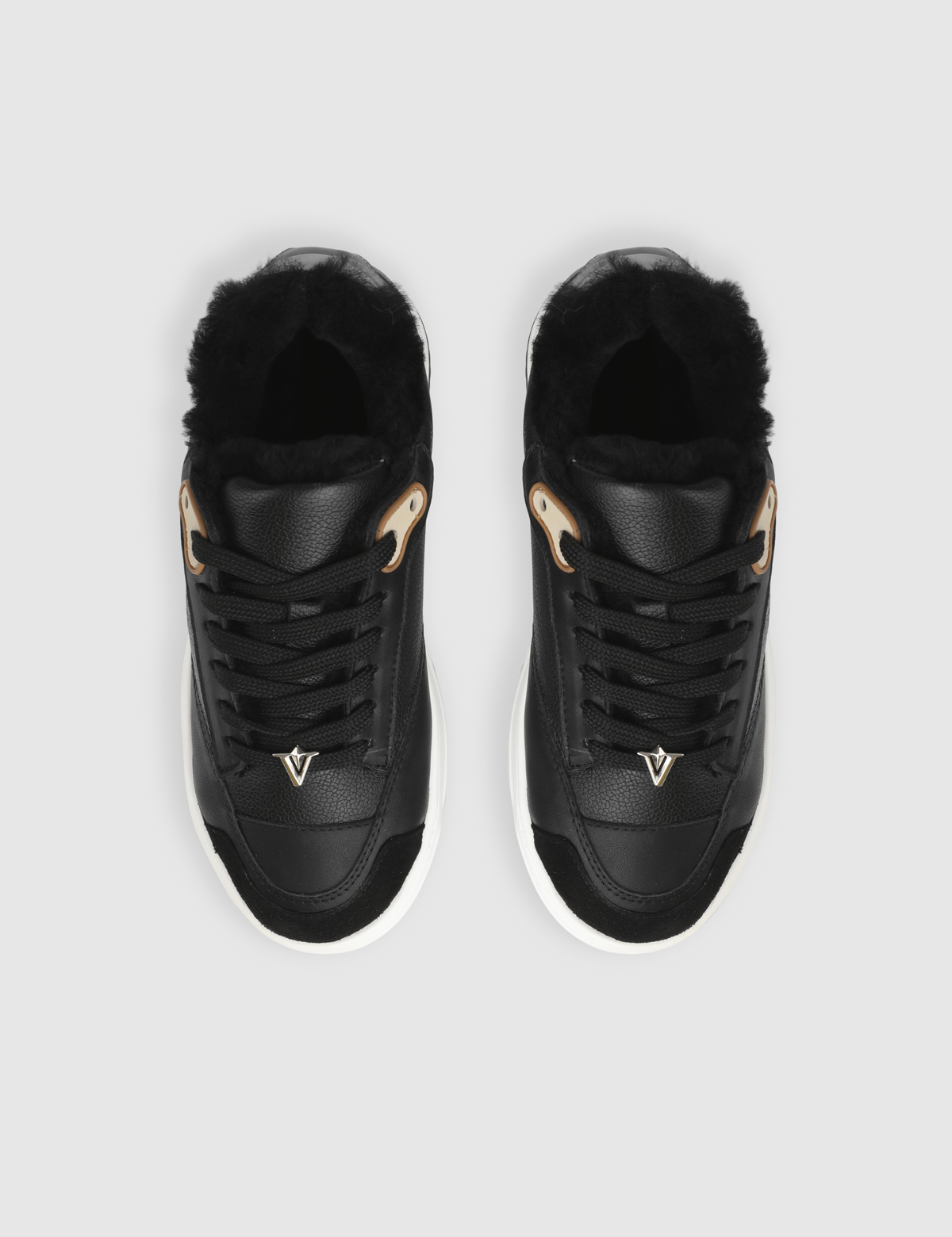 Vernon Black Leather Women's Sneaker