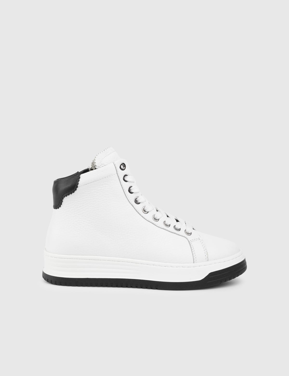 Vibe White Leather Women's Boot