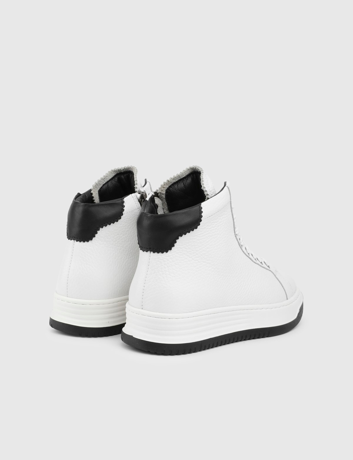 Vibe White Leather Women's Boot