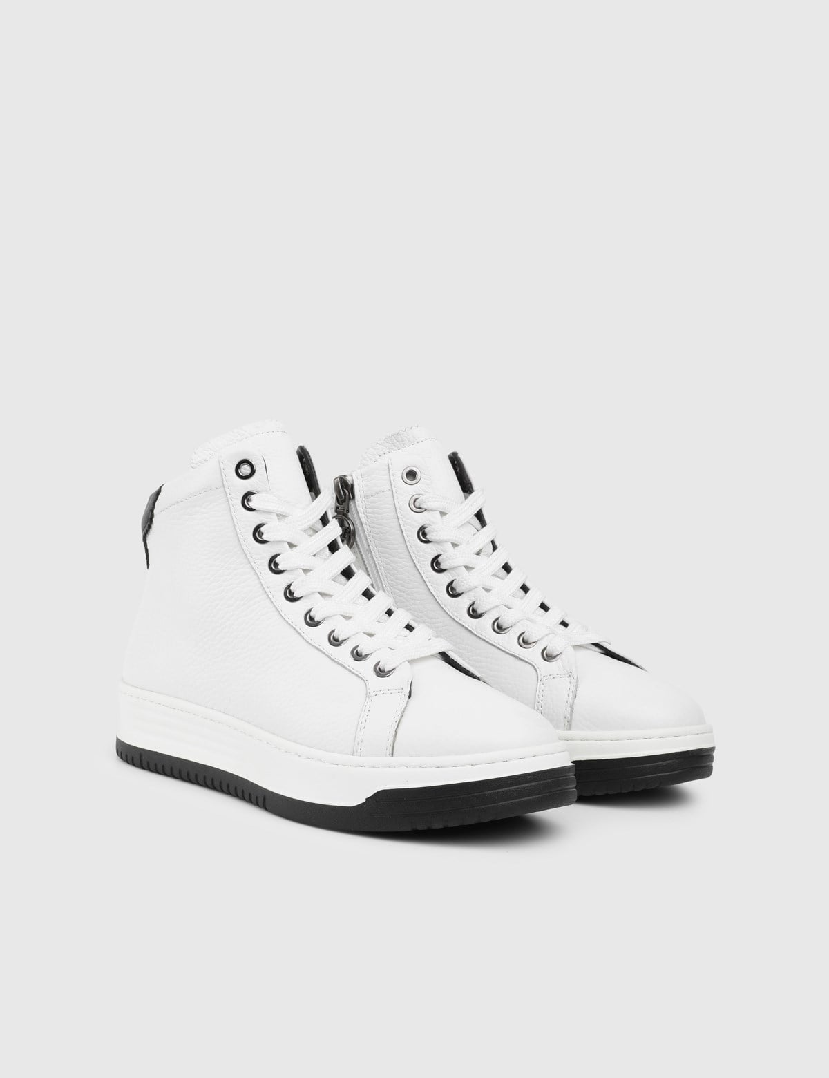 Vibe White Leather Women's Boot