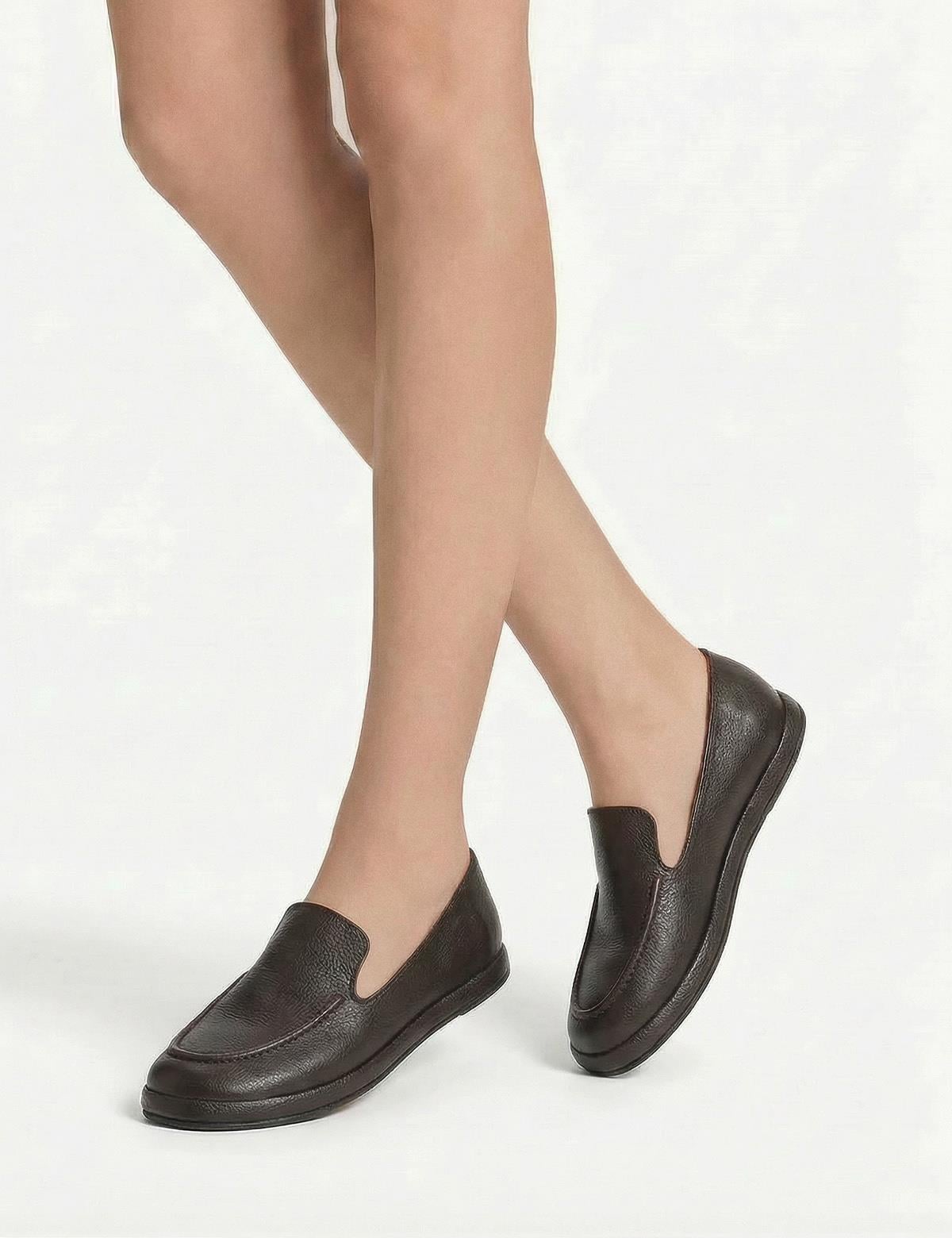 Vili Brown Floater Leather Women's Loafer