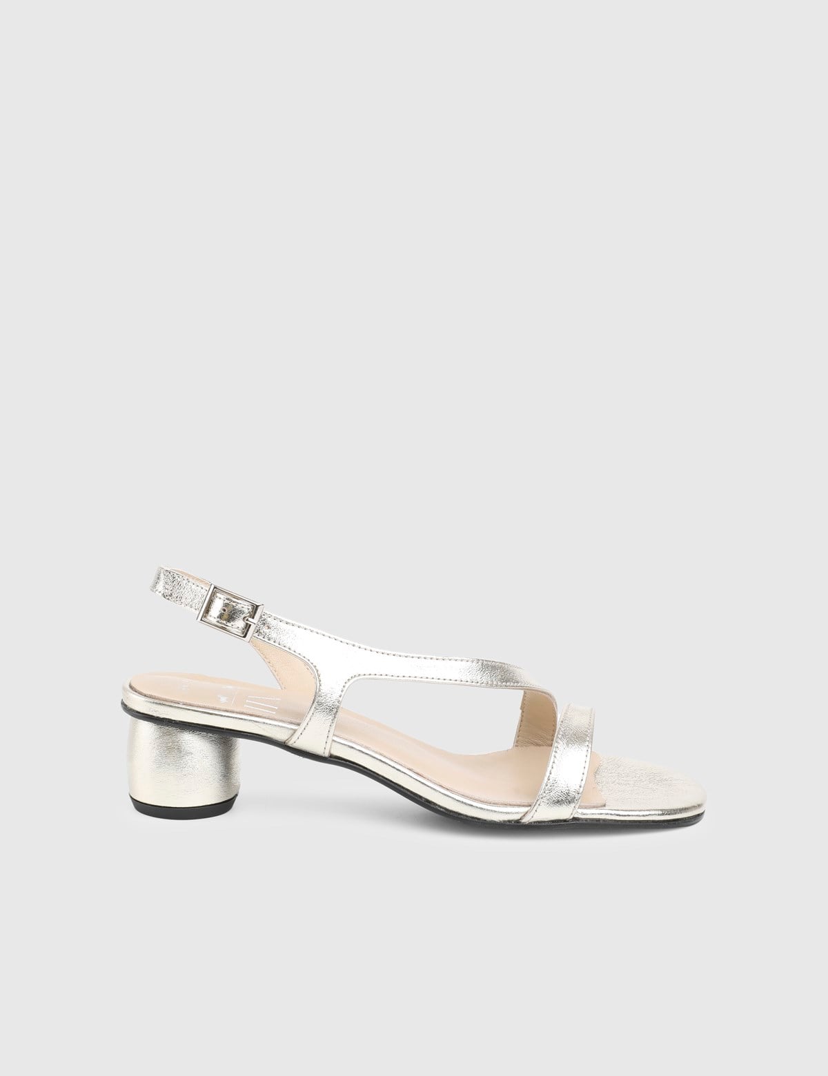 Vinelle Gold Leather Women's Heeled Sandal