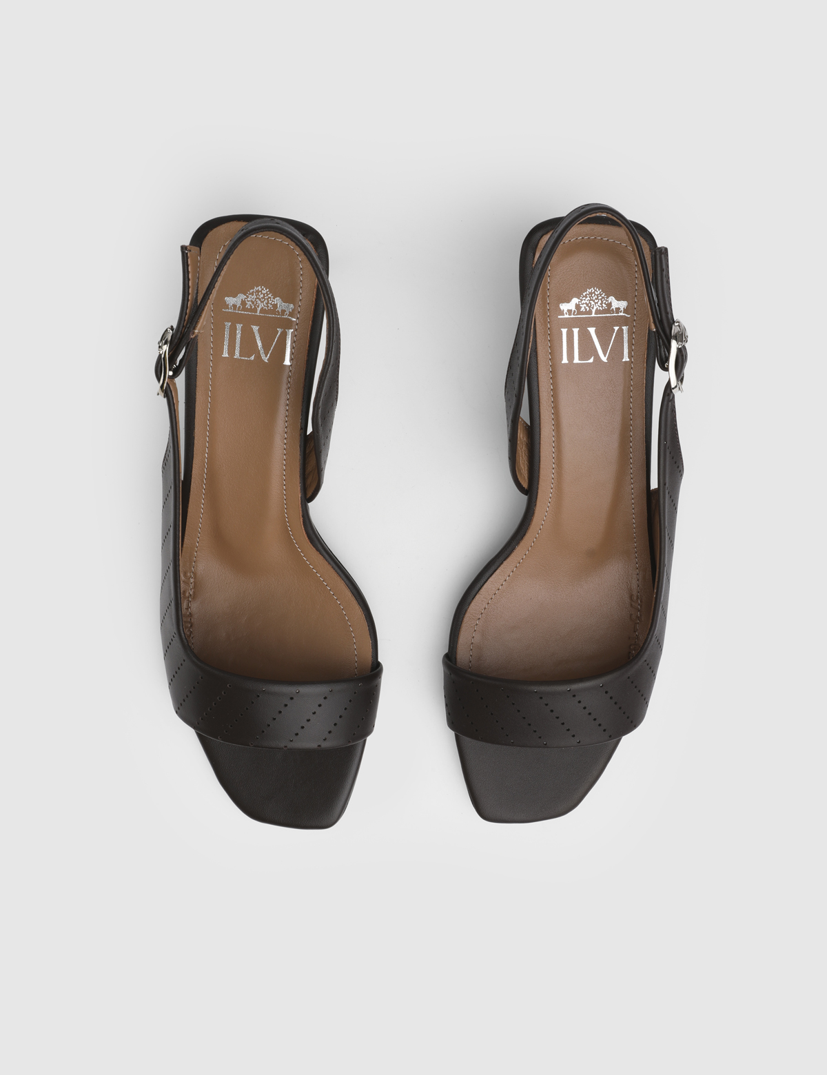 Viora Brown Leather Women's Sandal