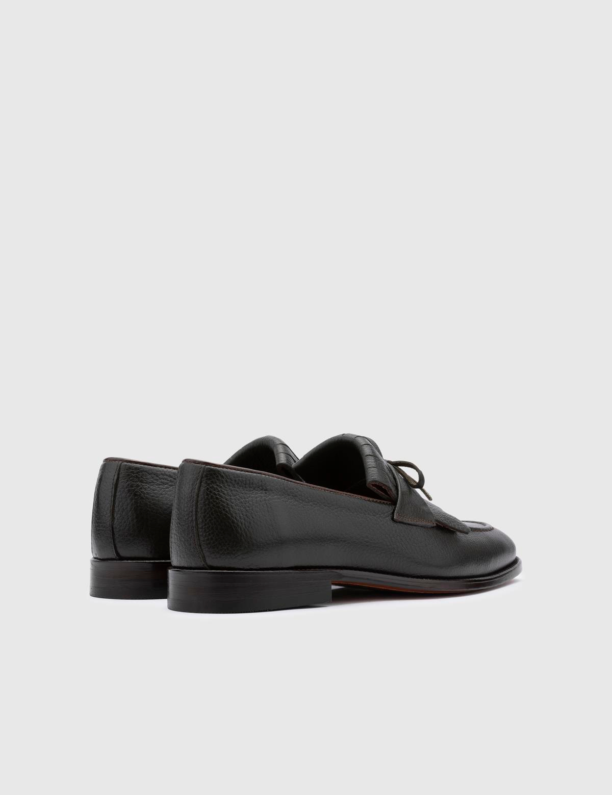 Vitor Green Floater Leather Men's Classic Shoe