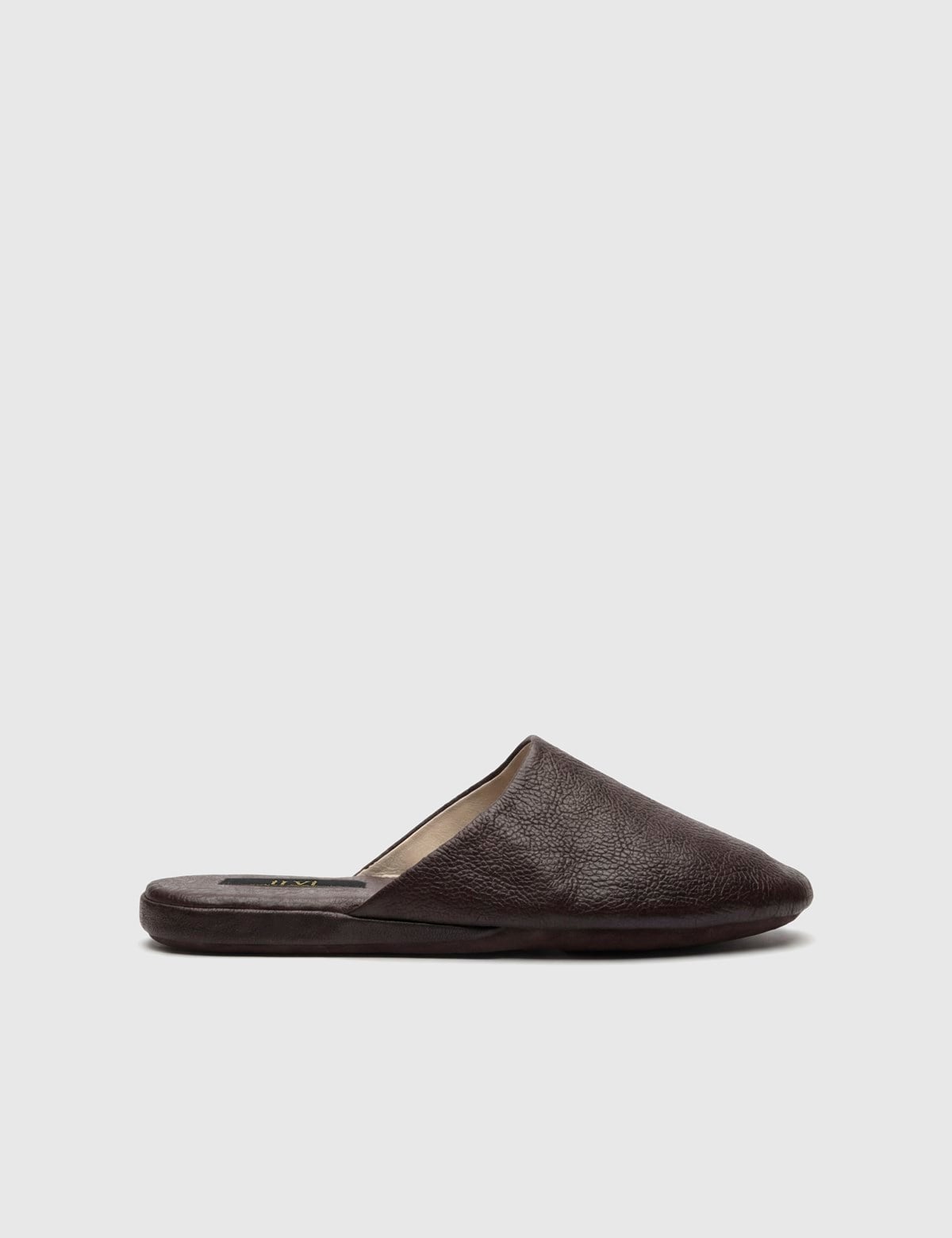 Vittorio Brown Floater Leather Men's House Slipper