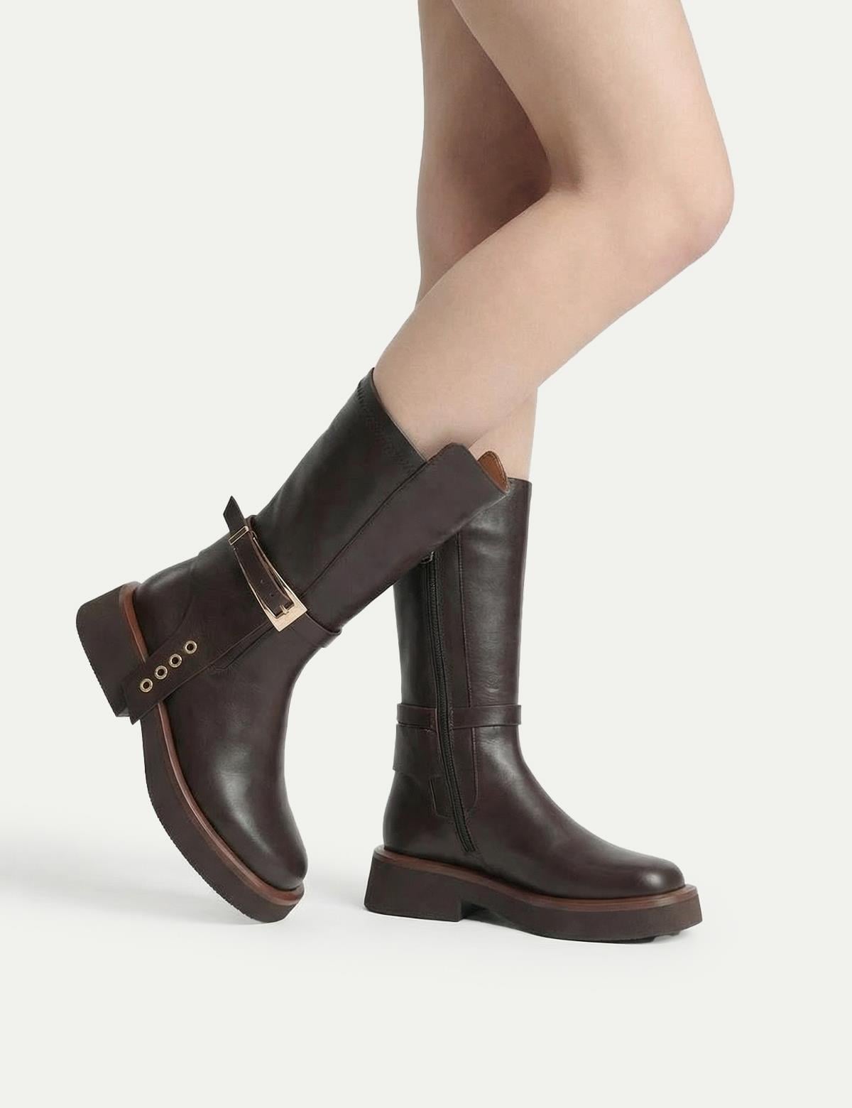 Vlad Brown Leather Women's Boot