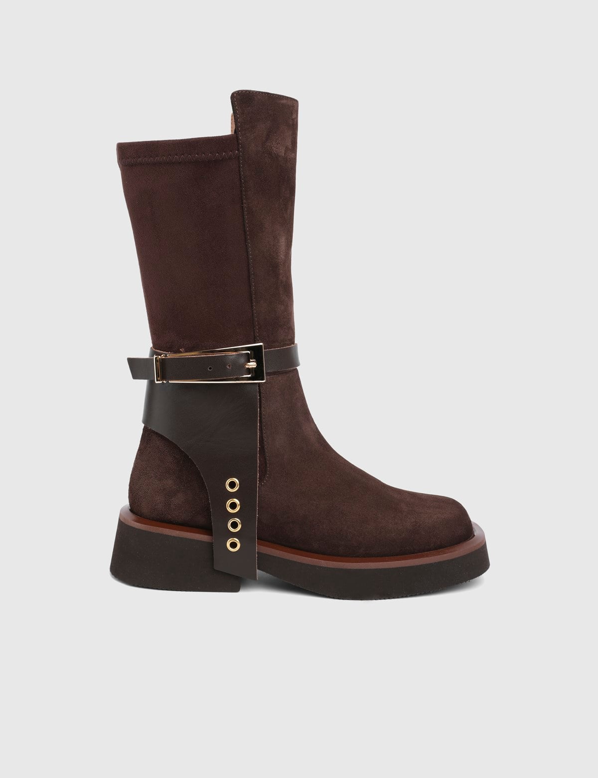 Vlad Brown Suede Leather Women's Boot