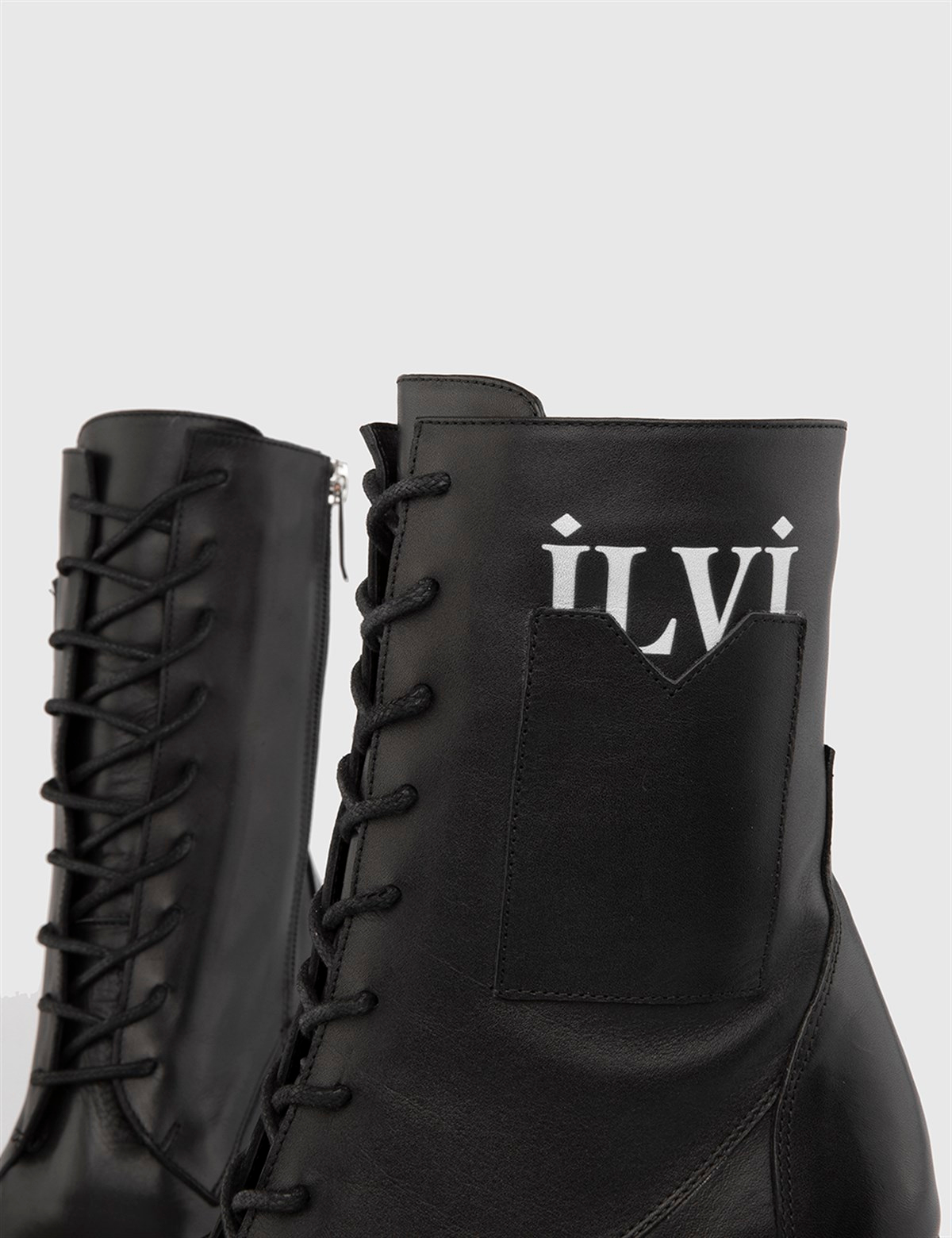 Waltz Black Leather Women's Heeled Boot